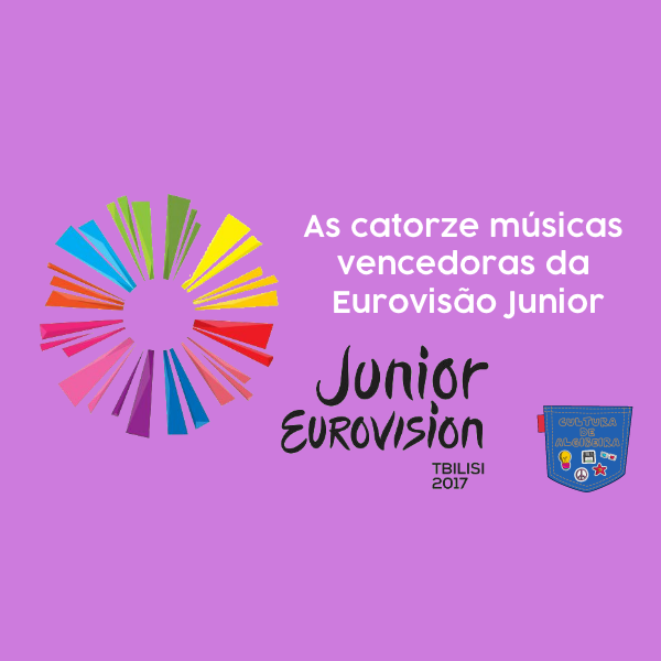 As catorze músicas vencedoras da Eurovisão Junior