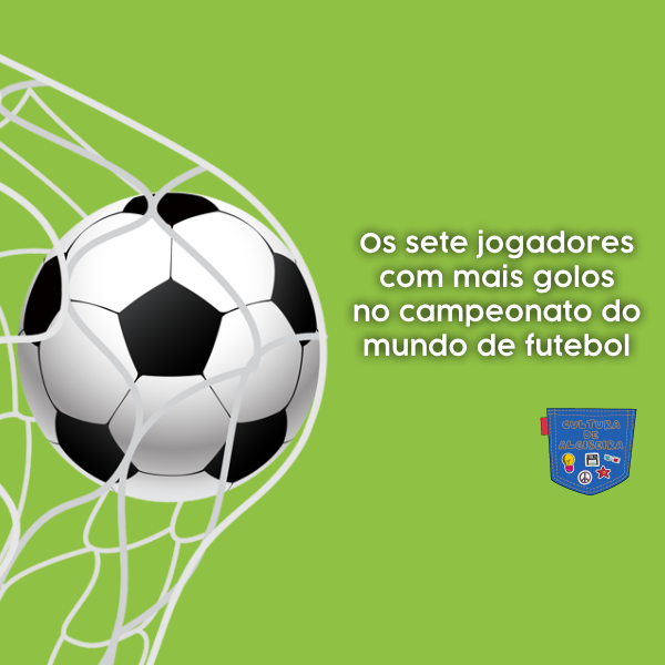 Os sete jogadores com mais golos no campeonato do mundo de futebol