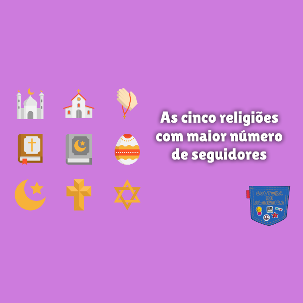 As cinco religiões com maior número de seguidores