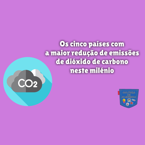 Os cinco países com a maior redução de emissões de dióxido de carbono neste milénio