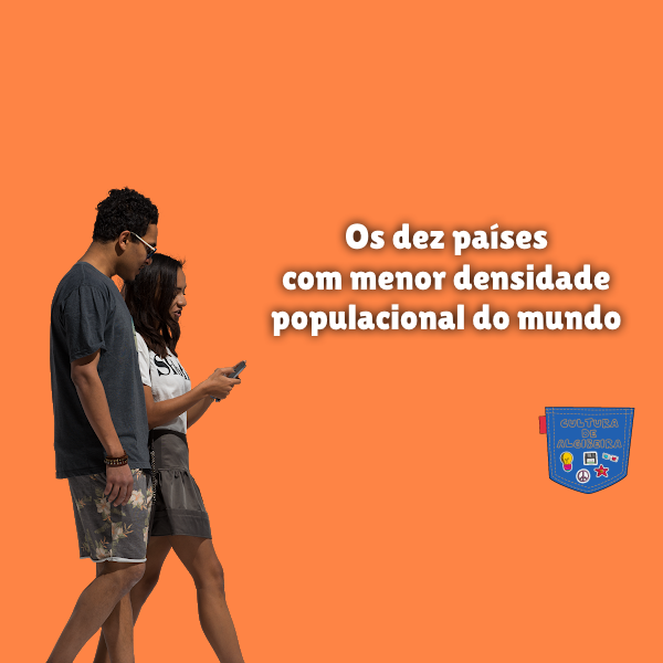 Os dez países com menor densidade populacional do mundo