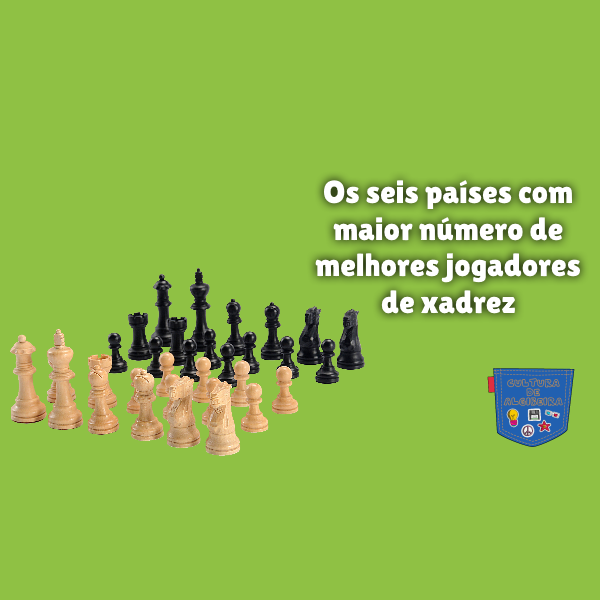 Os seis países com maior número de melhores jogadores de xadrez