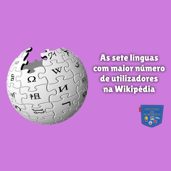 As sete línguas com maior número de utilizadores na Wikipédia