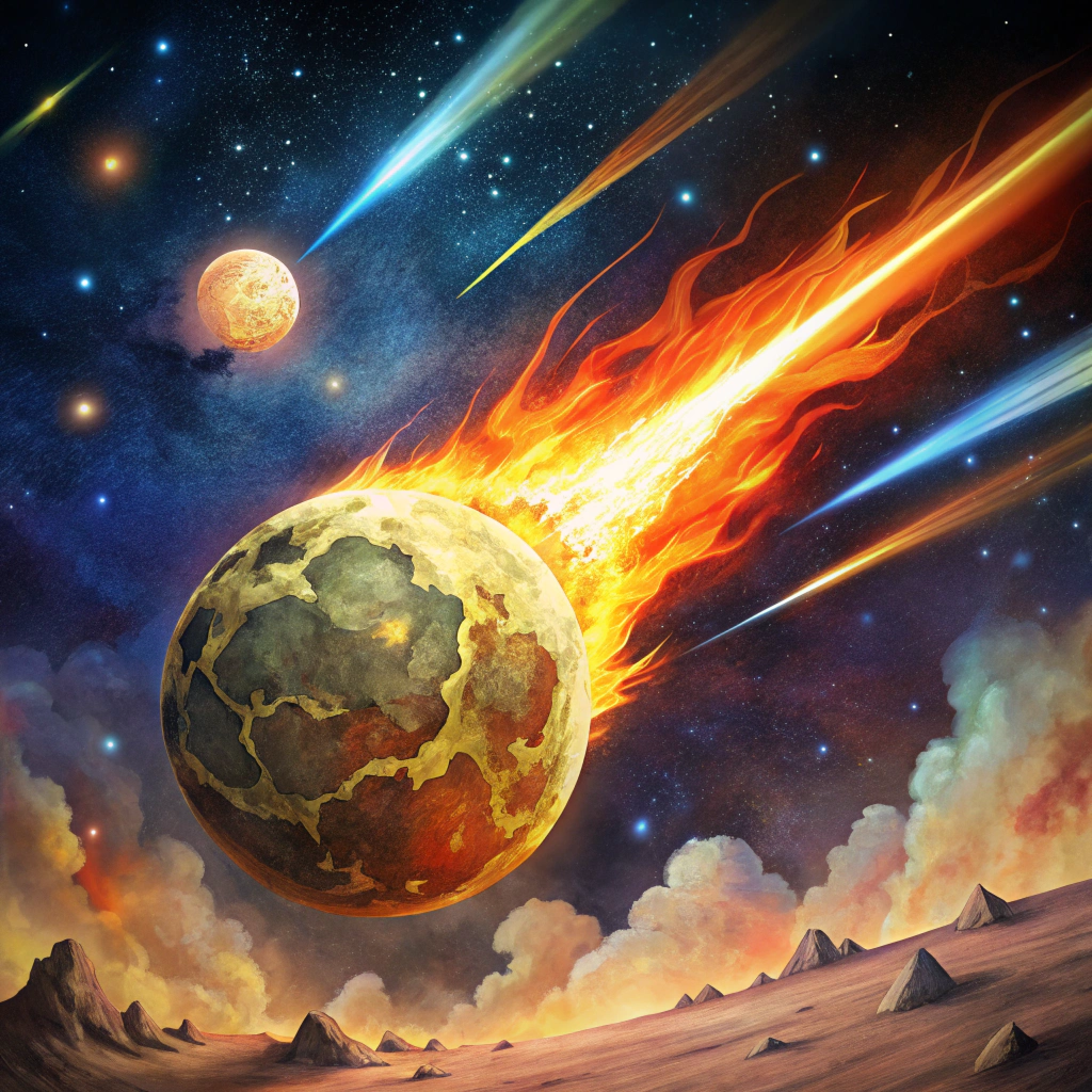 Meteoritos Que Caíram na Terra e Voltaram para o Espaço