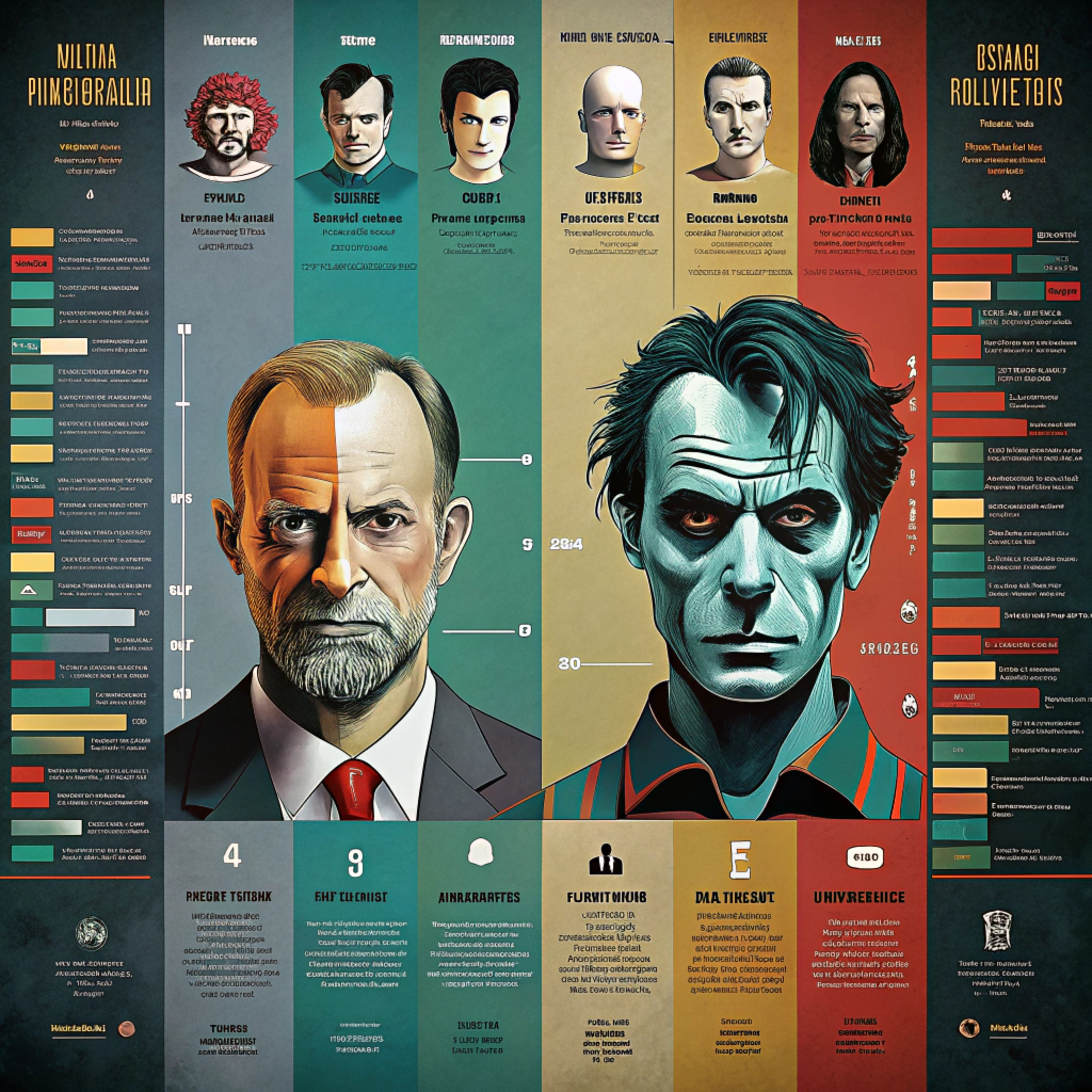 Diagnósticos Psiquiátricos de Vilões de Terror e Suas Vítimas