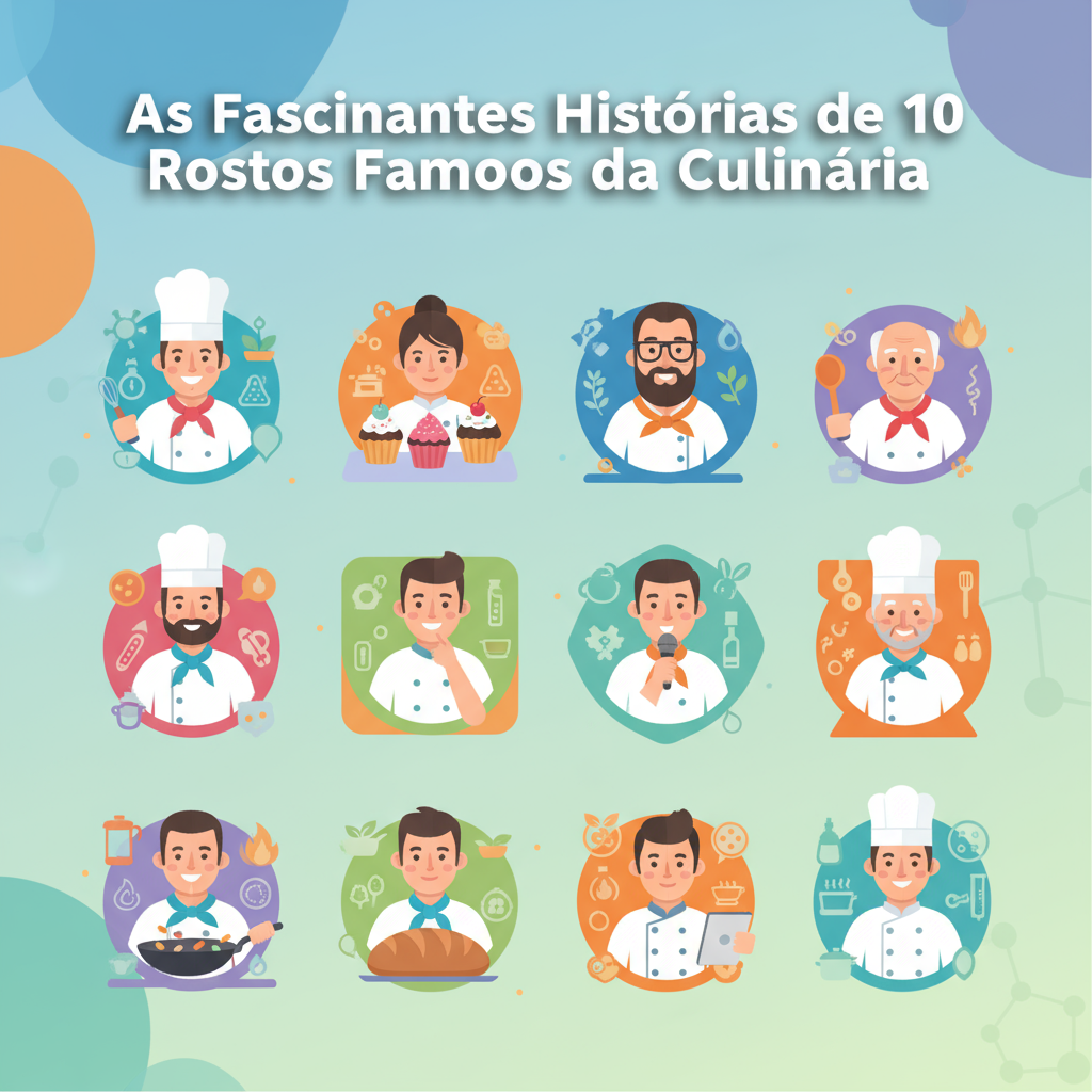 As Fascinantes Histórias de 10 Rostos Famosos da Culinária