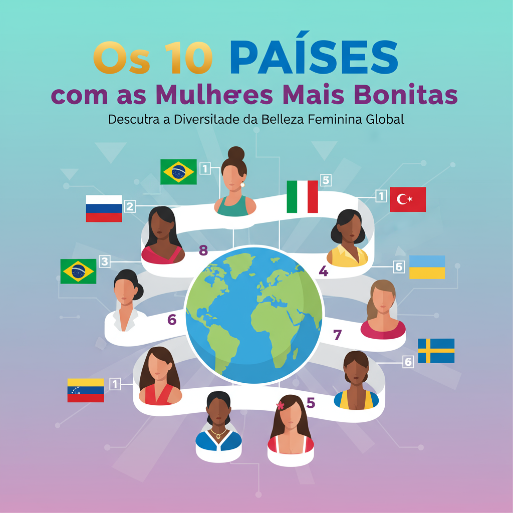 Os 10 Países com as Mulheres Mais Bonitas