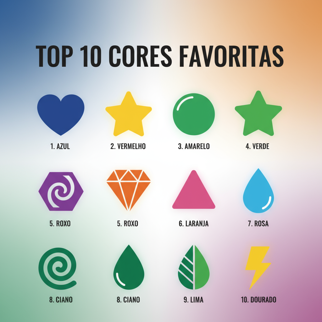 Top 10 Cores Favoritas